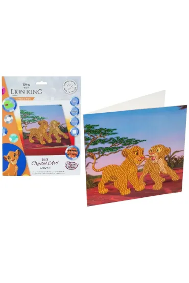 Diamentowa mozika Simba i Nela 18x18cm Pro Kids