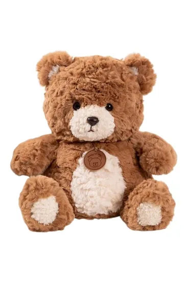 Mi� pluszowy z medalionem br�zowy 25cm LeanToys