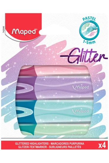 Maped Zakre�lacz Fluo Peps pastel/brokat 4 kolory