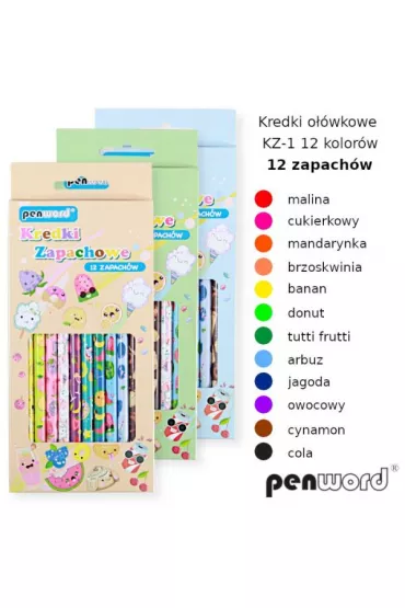 Polsirhurt Kredki zapachowe 12 kolor�w
