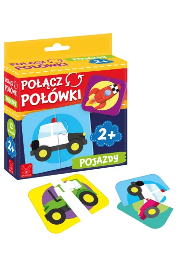 Puzzle Po��cz po��wki. Pojazdy Kangur
