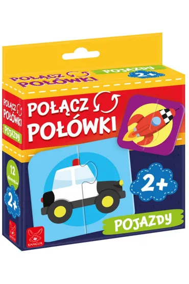 Puzzle Po��cz po��wki. Pojazdy Kangur