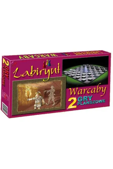 Gra 2 w 1: Warcaby + Labirynt Gabi