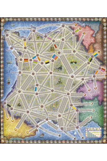 Wsi��� do Poci�gu. Kolekcja Map 6. Francja i Dziki Zach�d - Alan R. Moon