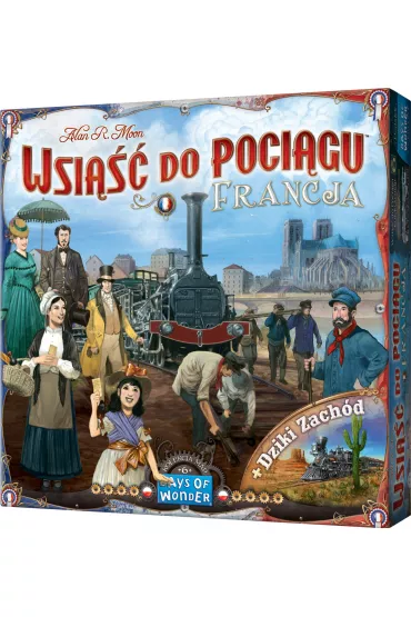Wsi��� do Poci�gu. Kolekcja Map 6. Francja i Dziki Zach�d - Alan R. Moon