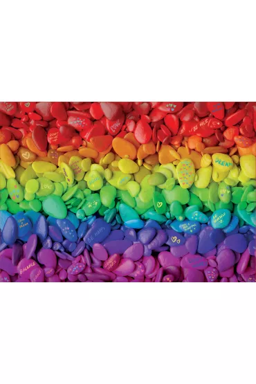 Puzzle 500 el. Kolorowe kamienie Educa