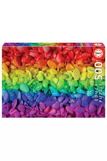 Puzzle 500 el. Kolorowe kamienie Educa