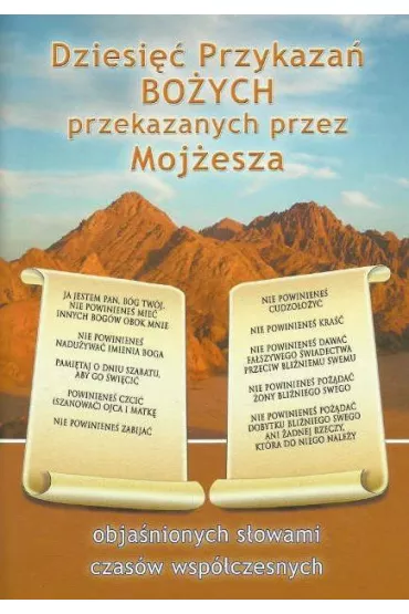 Dziesi�� Przykaza� Bo�ych przekaz. przez Moj�esza - Gebriele
