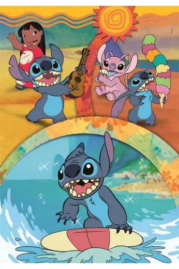 Puzzle 104 el. SuperColor. Stitch Clementoni
