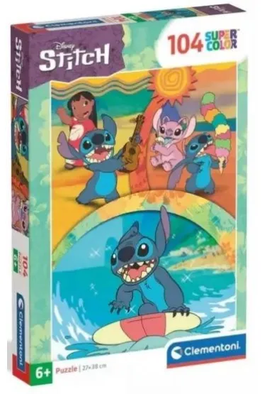 Puzzle 104 el. SuperColor. Stitch Clementoni