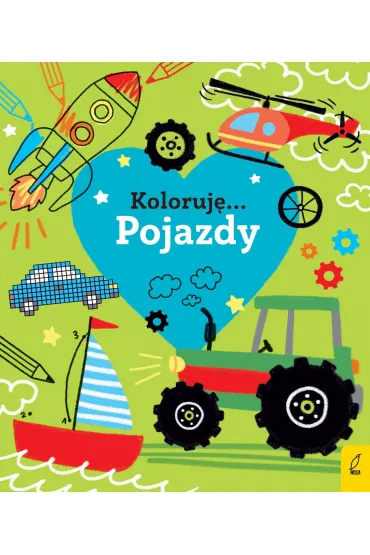 Kocham pojazdy. Koloruj�