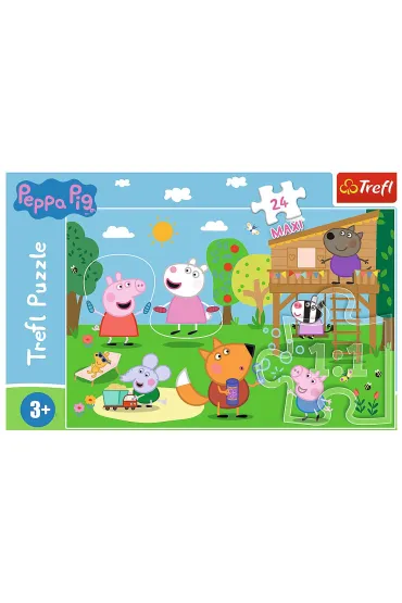 Puzzle maxi 24 el. Peppa Pig. Zabawy na polanie Trefl