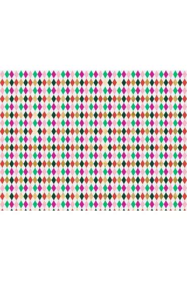 PartyDeco Papier do pakowania Romby 70 x 200 cm