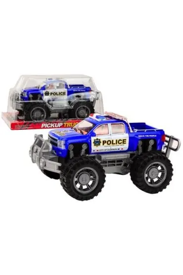 Samoch�d Policji Pickup niebieski LeanToys