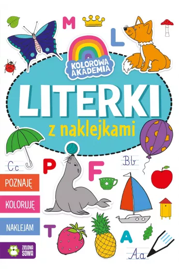 Literki z naklejkami. Kolorowa Akademia