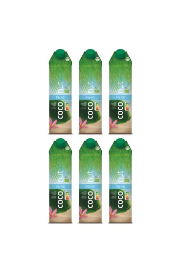 Aqua Verde Woda kokosowa Pure zestaw 6 x 1 l Bio