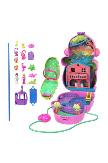 Polly Pocket. Kompaktowa torebka Urocze ma�pki Mattel