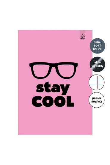 EV-Corp Zeszyt A4 32k.w linie z marginesem Stay Cool 90g