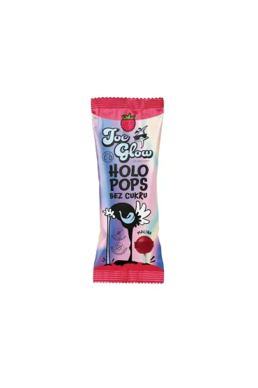 Joe Glow Lizak kulka holo pops o smaku malinowym z witamin� d i c bez cukru 8 g