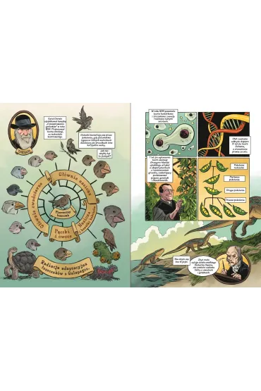 Dinozaury - skamieliny i pi�ra. Naukomiks - M. K. Reed, Joe Flood