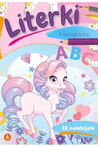 Ksi��ka edu. B5 Literki z kucykami  Naklejki SKRZAT 072181 SK