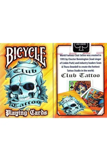 Karty do gry Bicycle Tattoo Club V2 Orange Quint