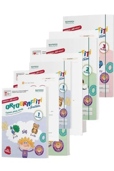Ortograffiti z Bratkiem. Wersja 45 minut. Klasy 1, 2, 3. Komplet z kartami pracy i teczk�