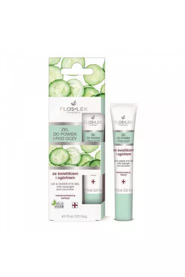Floslek �el do powiek i pod oczy ze �wietlikiem i og�rkiem 15 ml