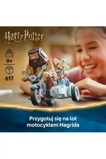 LEGO Harry Potter Przeja�d�ka motocyklowa Hagrida i Harry’ego 76443