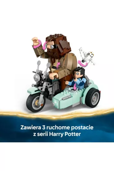 LEGO Harry Potter Przeja�d�ka motocyklowa Hagrida i Harry’ego 76443