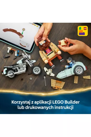 LEGO Harry Potter Przeja�d�ka motocyklowa Hagrida i Harry’ego 76443