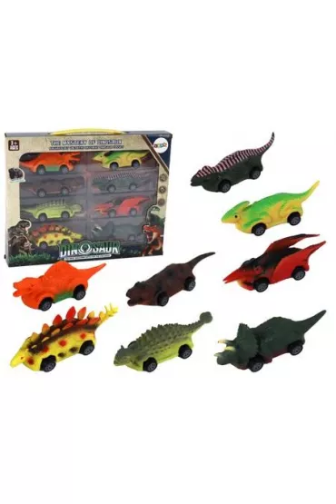 Zestaw resorak�w dinozaury 8 szt LeanToys