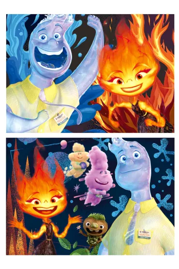 Puzzle 2 x 100 el. Mi�dzy nami �ywio�ami Educa