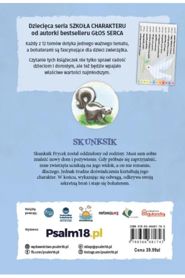 Skunksik i szkoa charakteru - Janette  Oke