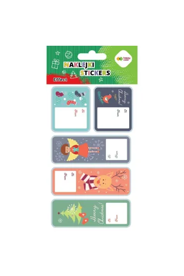 Happy Color Naklejki EFFECT Xmas 10 x 20 cm MIX