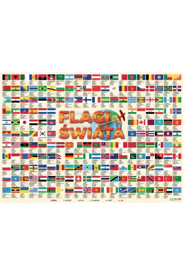 Puzzle 1000 el. Flagi �wiata ArtGlob