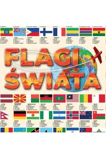 Puzzle 1000 el. Flagi �wiata ArtGlob