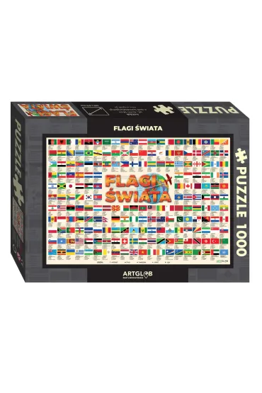 Puzzle 1000 el. Flagi �wiata ArtGlob