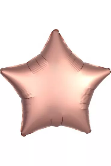 Amscan Balon foliowy Lustre Rose Copper gwiazda 48cm