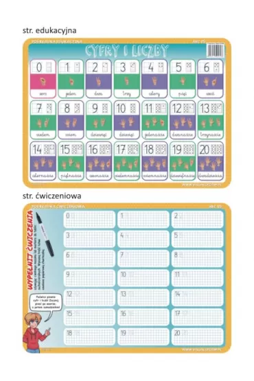 Visual System Podk�adka edukacyjna. ABC 05. Matematyka. Cyfry i liczby