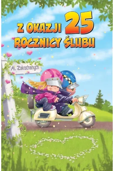 Trend Karnet okoliczno�ciowy Rocznica �lubu 25