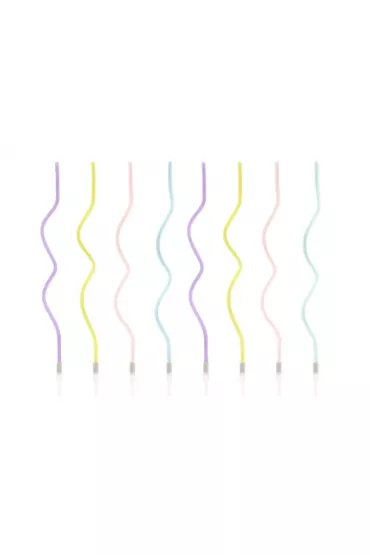 PartyDeco �wieczki urodzinowe zakr�cone 14cm