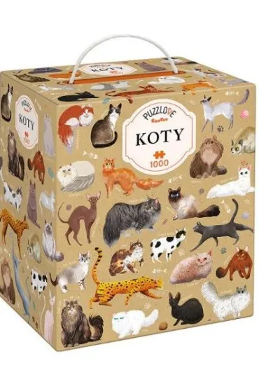 Puzzle Puzzlove CzuCzu 1000 el. Koty Bright Junior Media