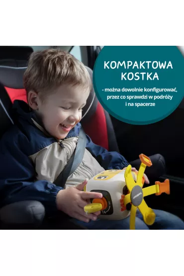 Tablica manipulacyjna z kostk� i doczepianymi elementami 12 m+ Top Bright