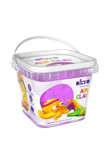 Okto Zestaw lekkiej powietrznej ciastoliny fiolet 910ml