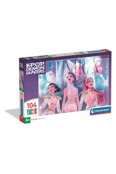 Puzzle 104 Super kolor K-Pop Demon Hunters 21762 Clementoni
