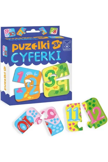 Puzzle Puzzelki Cyferki 3+ Kangur