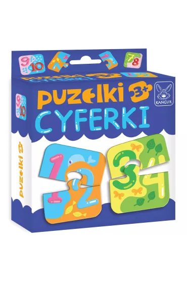 Puzzle Puzzelki Cyferki 3+ Kangur