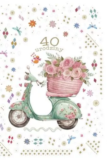 Trend Kartka okoliczno�ciowa Urodziny 40