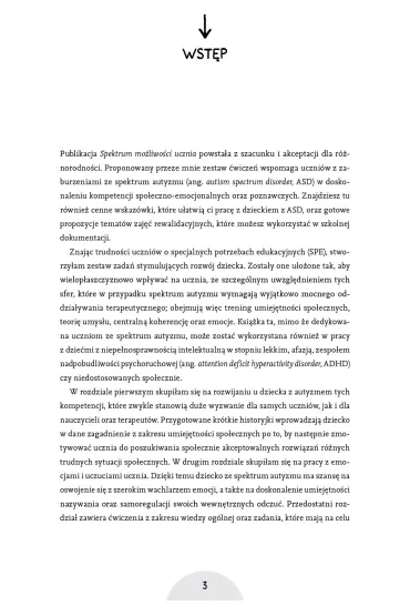 Spektrum mo�liwo�ci ucznia. Zestaw �wicze� do pracy z uczniem ze specjalnymi potrzebami edukacyjnymi, w tym ze spektrum autyzmu - Joanna Stalka-Jarska